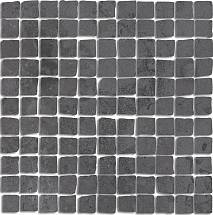 MBS001 Про Лаймстоун Спакко мозаичный серый тёмный матовый 20х20х0,9 керам.декор (гранит)