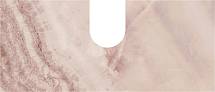 Спец. изделие декоративное CONO Onice розовое (задняя стенка) 56*24 керам.декор