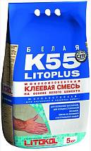 Клей Смесь клеевая LITOPLUS K55 белый 5 кг