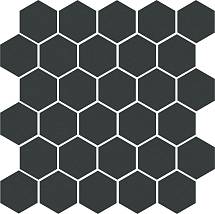 63001 Агуста черный натуральный 29,7х29,8 из 30 частей (5,2х6) керамогранит