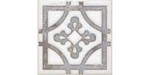STG\A406\1266H Вставка Амальфи орнамент коричневый  9,8х9,8 керамогранит
