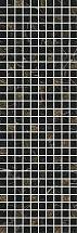 MM12111 Декор Астория черный мозаичный глянцевый 25х75 керам. плитка