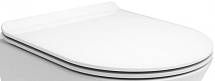 Сиденье PLAZA Modern для подвесного унитаза Slim Soft close + clip up, белый