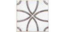 STG\A405\1266H Вставка Амальфи орнамент коричневый  9,8х9,8 керамогранит
